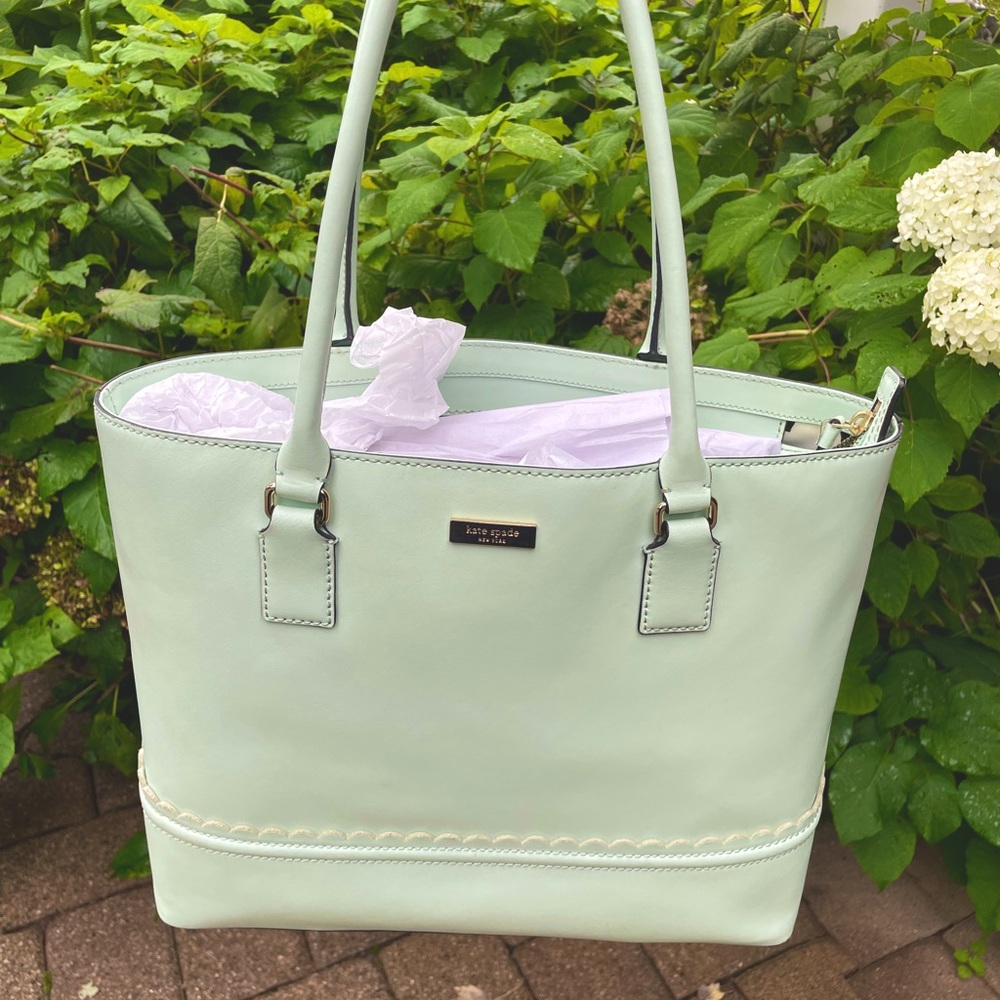 Mint Green Kate Spade Tote (Good Condition)